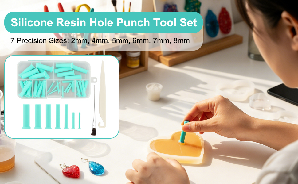 Multi-Size Silicone Resin Hole Punch Tool Kit