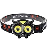 PINSAI LED Headlamp, Owl Headlight for Kids Leightweight, Head Lamp for Camping Essentials, 4 Mod...