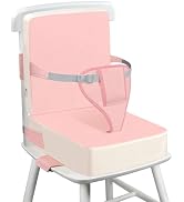 wooshwa Toddler Booster Seat for Dining Table with Adjustable Straps, Kids Booster Seat for Kitch...