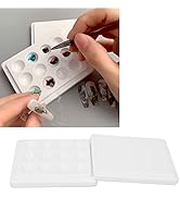 Ceramic Paint Palette for Nail Art, Watercolor Paint Pallets Easy to Clean, Porcelain Surface Pai...