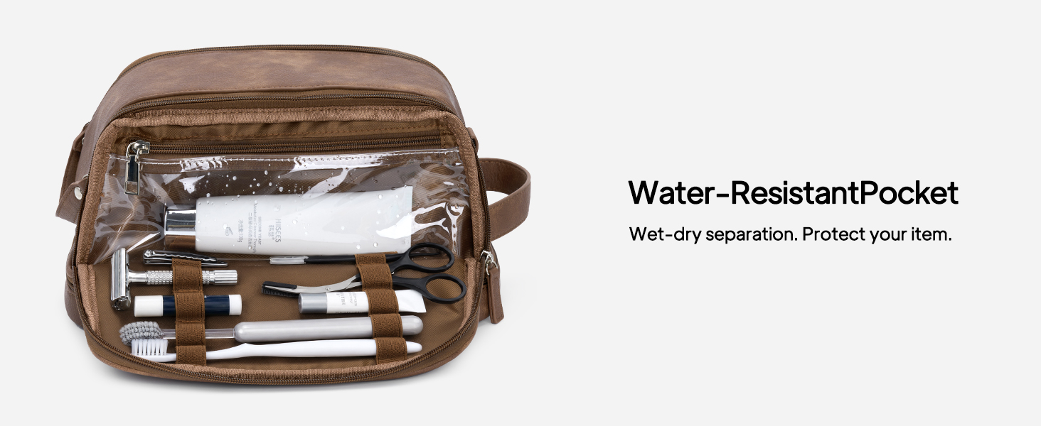 wet-dry separation toiletry bag
