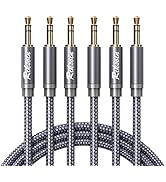 Aux Cord-3.5mm Male to Male Auxiliary Audio Cable [Shielded,Hi-Fi] 3 Pack Audiophile Aux Cable Ny...