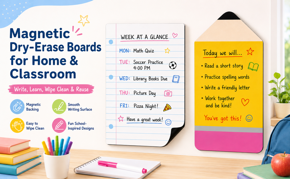 Magnetic Lined Notebook Paper