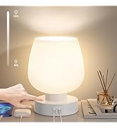 ECOESPTI Touch Bedside Lamp, Mini Stepless Dimmable Table Lamps for Bedroom for Night Stands, Sma...