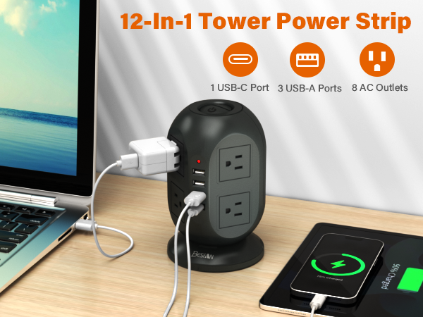surge protector with usb ports