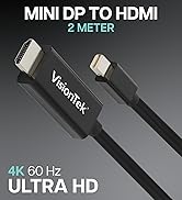 VisionTek Mini DisplayPort to HDMI 2.0 (M/M) Active Cable - 6 feet, Supports 4K @60Hz (901215)