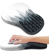 YIWEI Ergonomic Mouse Pad with Wrist Rest - Comfortable Office Mousepad with Memory Foam Wrist Su...