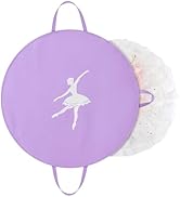 KEEGH Girls Tutu Garment Bag 35 Inch Ballet Tutu Bag, Foldable Dance Costume Garment Bag for Hang...