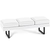 Furmax Waiting Room Chairs - 59.6 Inches Faux Leather Office Guest Conference Room 3 Seats Uphols...