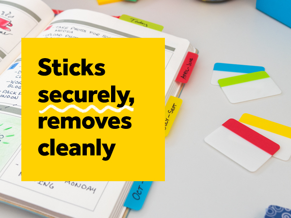 Sticks securely, removes cleanly