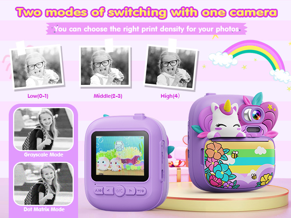 kids camera instant print toddler girls unicorn gifts digital toys ages 3 4 5 6 7 8 9 10 years olds