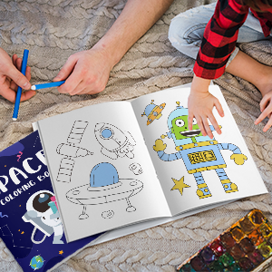 space coloring books