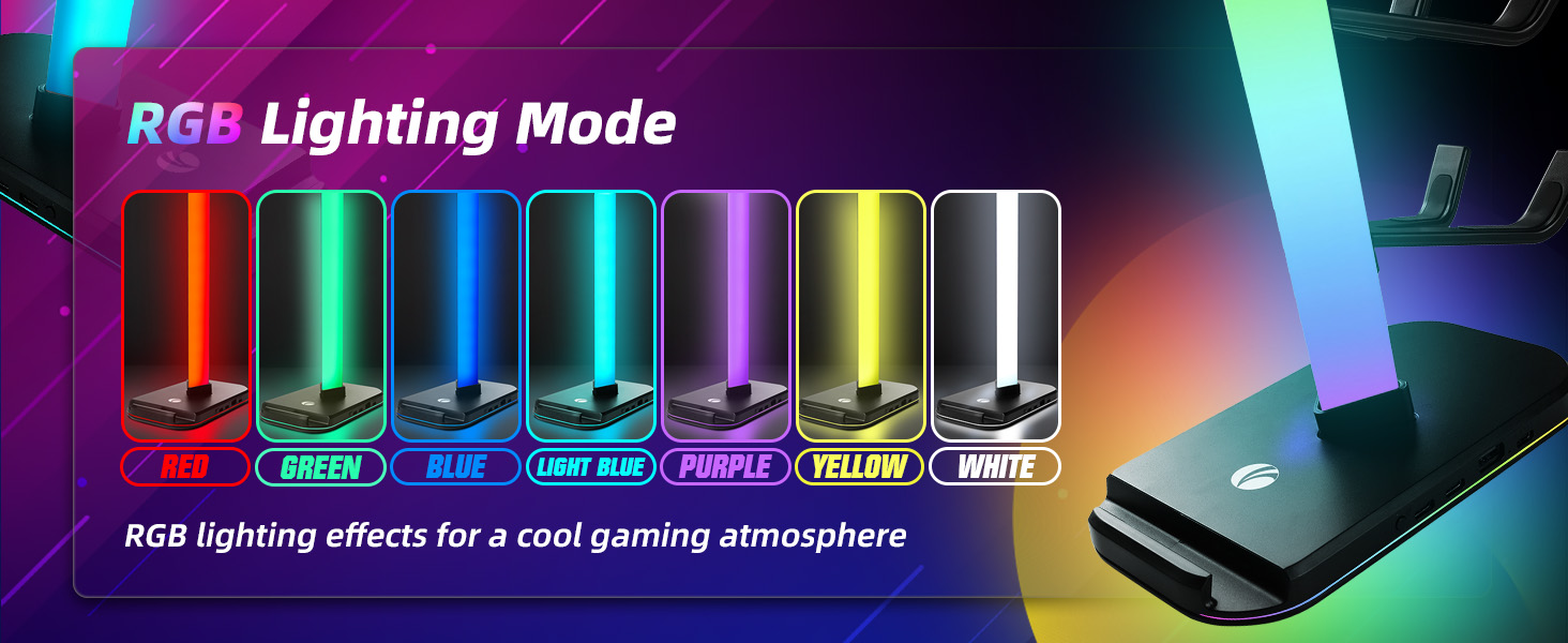 RGB Gaming Headphones Stand