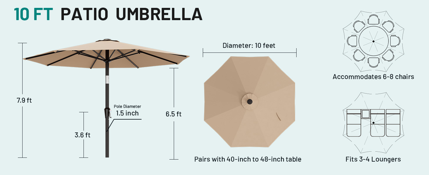 10 outdoor umbrella