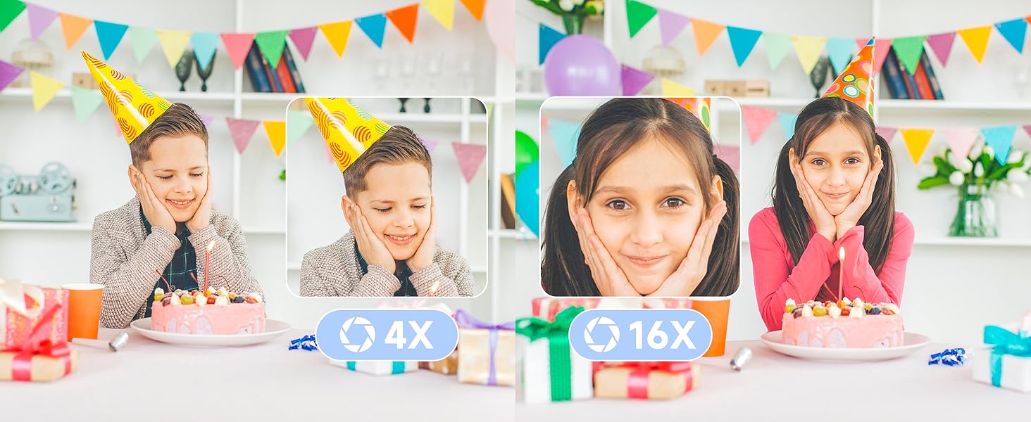 1080P FHD digital camera for kids time-lapse 16x zoom,digital camera for teens