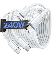 LISEN USB C to USB C Cable Fast Charging Cords 240W Type C Charger Fast Charging Cord Type C Cabl...