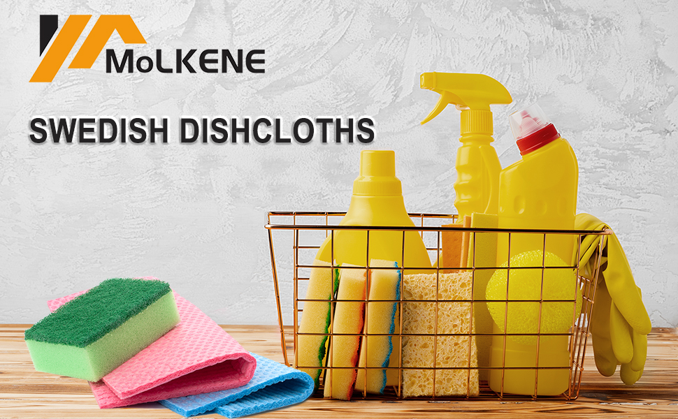 MoLKENE Swedish Dishcloths for Kitchen