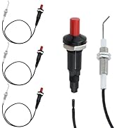 DALQUIS Grill Igniter Replacement, 4-Pack Universal Propane Push Button Piezo Igniter Kit for Gas...