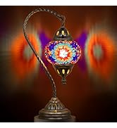 Marrakech Stained Glass Lamp Moroccan Lamps with Tiffany Style, Handmade Turkish Mosaic Lamps wit...