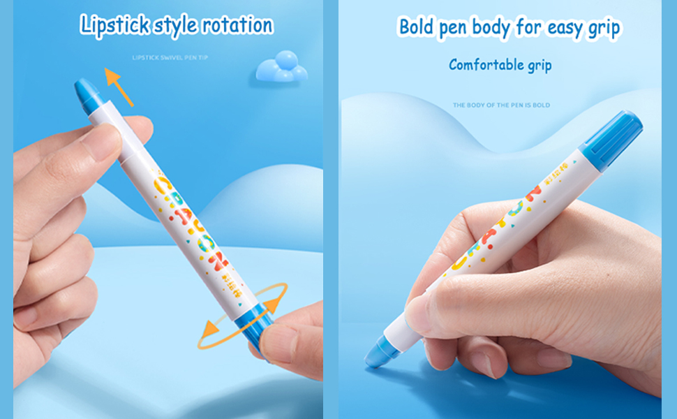 crayon kid&amp;#39;s toddler crayons suitable for 1-3/4-8 Year old bucket crayon bear crayon 24 color