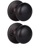 KNOBWELL 2 Pack Classic Style Dummy Door Knob, Individual Dummy Door Knob Single Side, Oil Rubbed...
