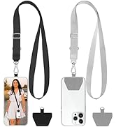takyu Phone Lanyard, 2 Pack Adjustable Phone Strap Universal Cell Phone Lanyard Crossbody Neck St...