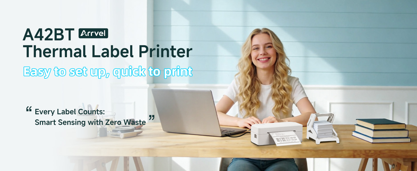 arrvel label printer for shipping packages home office small business mailing essentials