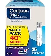 CONTOUR NEXT Blood Glucose Test Strips for Diabetes, 35 Count