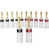 Sewell Direct SW-29751-6 Silverback Banana Plugs(6 pairs/12 pieces)