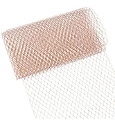 BENECREAT 3.28Yards Veil Mesh Fabric 10inch Wide Net Mesh Fabric Birdcage Bridal Veil for Wedding...