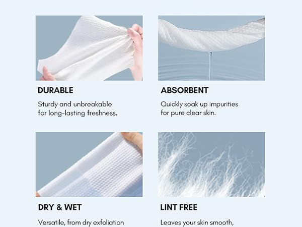PoeticEHome disposable cotton tissue face towel