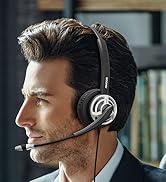 wired USB headset, USB headset with noise cancelling mic, noise cancelling headset USB
