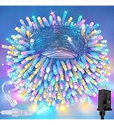 Connectable 200 LED Easter Lights Indoor Outdoor with Timer, 66FT 13 Modes Easter Pastel Lights M...