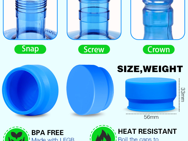 Fit for 2/3/4/5 gallon water jug