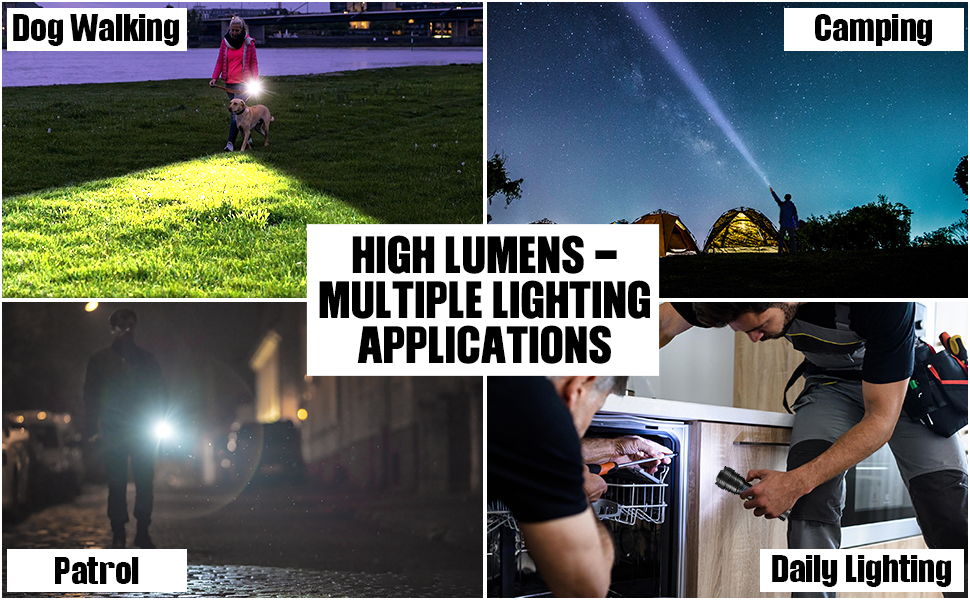 Flashlights LED High Lumens Rechargeable, 990,000 Lumen Super Bright Flashlight