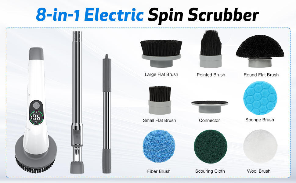 Power Shower Scrubber for Bathroom, Tub, Floor, Tile