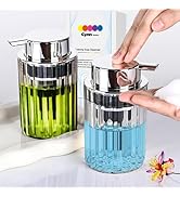 Cynn Select Foaming Hand Soap Dispenser,2pack Light Clear and Grey Clear,Plastic Refillable Foami...