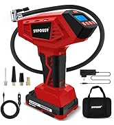Cordless Air Compressor for Car Tires, 160PSI High Pressure Portable Air Pump with Rechargeable B...