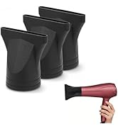 DOITOOL 3PCS Hair Dryer Attachment Black Plastic Blower Nozzle Replacement Styling Tool, Professi...