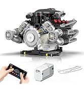 SANGQAOFU V8 Engine Model Kit That Works, Visible Building Blocks Sets with APP Control, Motor &amp; ...