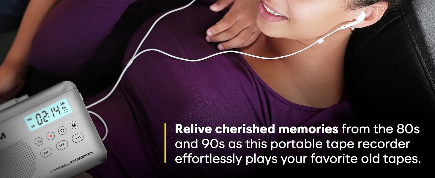 K7 Cassette Player SILVER