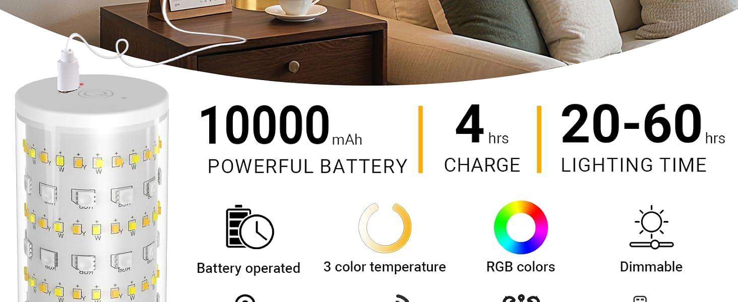 Rechargeable Table Lamp