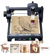ACMER S1 Laser Engraver, 3500mW Laser Engraver Machine Higher Accuracy Wood Cutter and Engraving ...