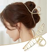 Large Metal Hair Claw Clips for Women B.PHNE 4.5 Inch Non Slip Strong Hold Grip Jaw Hair Clamps f...