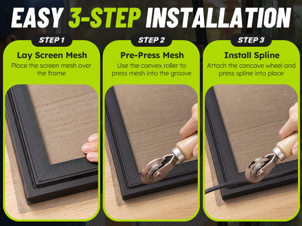 EASY 3-STEP INSTALLATION