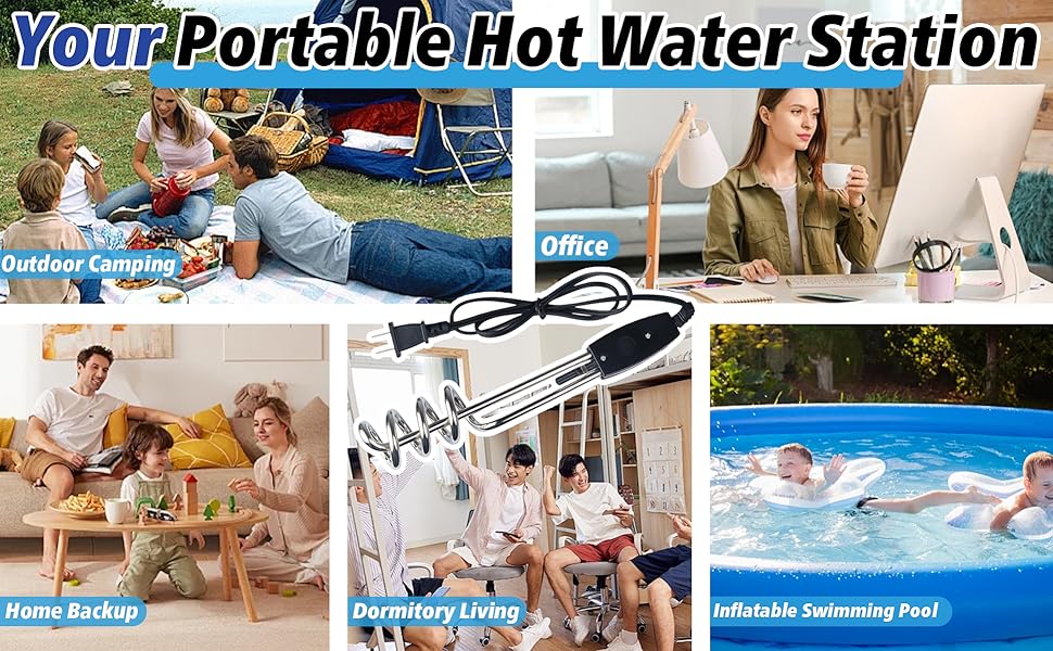 1000W-110V Immersion Water Heater A+6