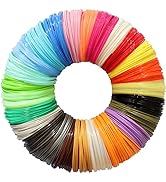 25 Colors 3D Pen PLA Filament Refill, Each Color 10feet, Total 250 Feet DO3D 3D Pen / 3D Printer ...