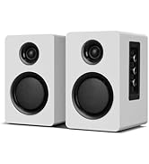 Computer Speakers for Desktop PC, Active Bookshelf Speaker with 3‘’ Carbon Fiber Woofer and Silk ...