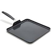 OXO 11” Non-Stick Every Day Square Griddle, BPA-Free Comfort Grip Silicone Handle, Dishwasher &amp; O...