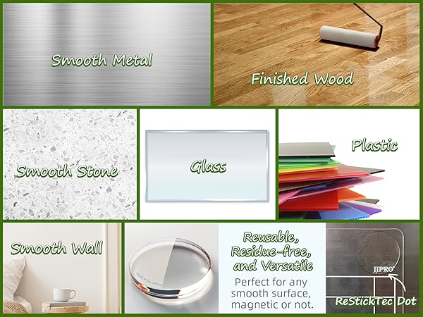 You may develop bigger scope of usage by yourself since it sticks to any smooth surfaces.